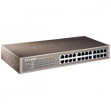 TP-LINK TL-SG1024D - Switch - 24 x 10 / 100 / 1000 - desktop, rack-mountable