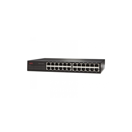 APC 24 Port 10 / 100 Ethernet Switch - Switch - 24 x 10 / 100 - rack-mountable - for P / N: AR3106SP, SCL400RMJ1U, SCL500RMI1UC, SCL500RMI1UNC, SMTL1000RMI2UC, SMTL750RMI2UC - 2