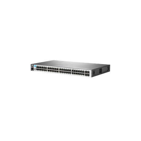 HPE Aruba 2530-48G - Switch - Managed - 48 x 10 / 100 / 1000 + 4 x Gigabit SFP - desktop, rack-mountable, wall-mountable - 0