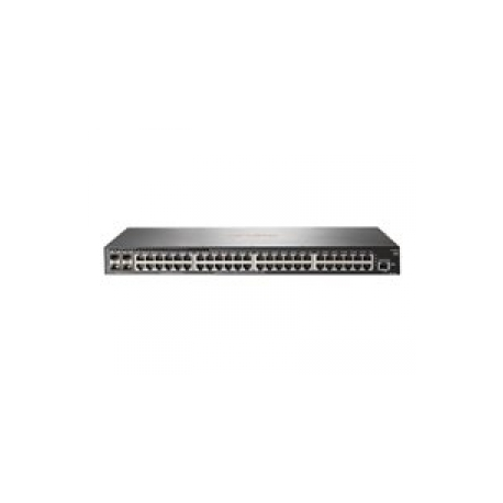 HPE Aruba 2540 48G PoE+ 4SFP+ - Switch - Managed - 48 x 10 / 100 / 1000 (PoE+) + 4 x 10 Gigabit Ethernet / 1 Gigabit Ethernet SFP+ - desktop, rack-mountable, wall-mountable - PoE+ (370 W) - 0