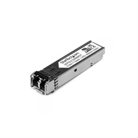 StarTech.com Cisco GLC-SX-MM Compatible SFP Module, 1000BASE-SX, 1GbE Multimode Fiber MMF Optic Transceiver, 1GE Gigabit Ethernet SFP, LC 550m, 850nm DDM, Cisco IE3200, IE3300, ME1200 - Lifetime Warranty (GLCSXMM10PST) - SFP (mini-GBIC) transceiver module (equivalent to: Cisco GLC-SX-MM) - GigE - 1000Base-SX - LC multi-mode - up to 550 m - 850 nm (pack of 10) - 0