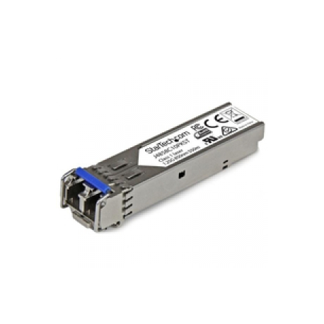 StarTech.com 10 pack HPE J4858C Compatible SFP Module, 1000BASE-SX, 1GbE Multi Mode (MMF) Fiber Optic Transceiver, 1 Gigabit Ethernet SFP, LC Connector, 550m, 850nm, DDM, HPE 1400, 1700, 1820 - Lifetime Warranty (J4858C10PKST) - SFP (mini-GBIC) transceiver module (equivalent to: HP J4858C) - GigE - 1000Base-SX - LC multi-mode - up to 550 m - 850 nm (pack of 10) - for HPE 1700, 2610, 6120, Switch XL 10 / 100 / 1000; HPE Aruba 2530, 2930F 24, 2930F 48, 5406 - 0