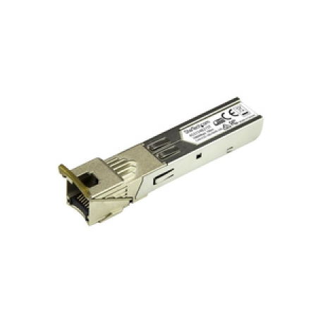 StarTech.com HPE 453154-B21 Compatible SFP Module, 1000BASE-T, SFP to RJ45 Cat6 / Cat5e, 1GE Gigabit Ethernet SFP, RJ-45 (Copper) 100m, HPE 6120XG, 6120G, Flex Fabric, Mini GBIC SFP Module - Lifetime Warranty (453154B21ST) - SFP (mini-GBIC) transceiver module (equivalent to: HP 453154-B21) - GigE - 1000Base-T - RJ-45 - up to 100 m - 0
