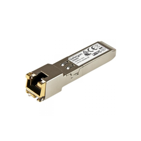 StarTech.com HPE JD089B Compatible SFP Module, 1000BASE-T, SFP to RJ45 Cat6 / Cat5e, 1GE Gigabit Ethernet SFP, RJ-45 (Copper) 100m, HPE 5820AF, 12500, 5500, 1Gbps Mini GBIC Transceiver SFP - Lifetime Warranty (JD089BST) - SFP (mini-GBIC) transceiver module (equivalent to: HP JD089B) - GigE - 1000Base-T - RJ-45 - up to 100 m - 0