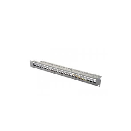 DIGITUS Professional DN-91410 - Patch panel - RJ-45 X 24 - RAL 7035 - 1U - 19" - 0