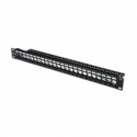 DIGITUS DN-91411 - Patch panel - black - 1U - 19" - 24 ports