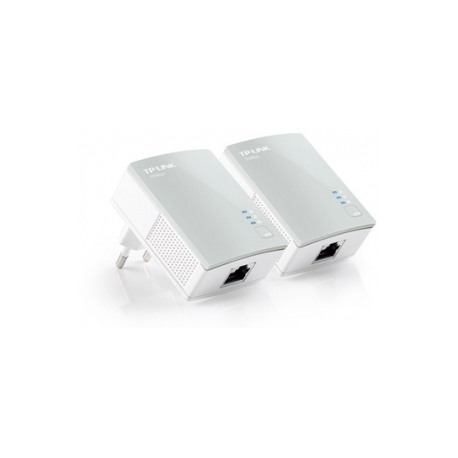TP-Link TL-PA4010 KIT - V2 - Starter Kit - powerline adapter kit - HomePlug AV (HPAV), IEEE 1901 - wall-pluggable (pack of 2) - 0