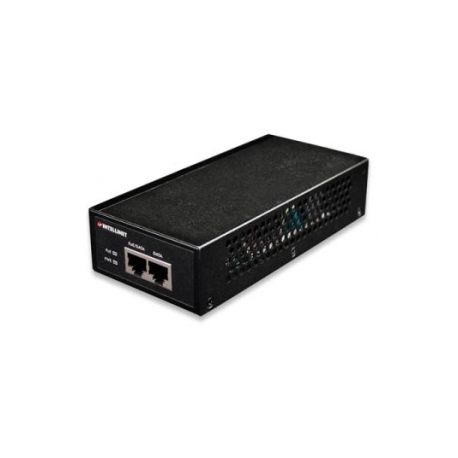Intellinet Gigabit High-Power PoE+ Injector, 1 x 30 W, IEEE 802.3at / af Power over Ethernet (PoE+ / PoE) - PoE injector - AC 100-240 V - output connectors: 1 - black - 1