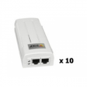 AXIS T8120 Midspan 15 W 1-port - PoE injector - AC 100-240 V - 15 Watt (pack of 10) - for AXIS M1011, M1013, M1014, M1031, M3067, M3068, P1455, Q1656, Q1951