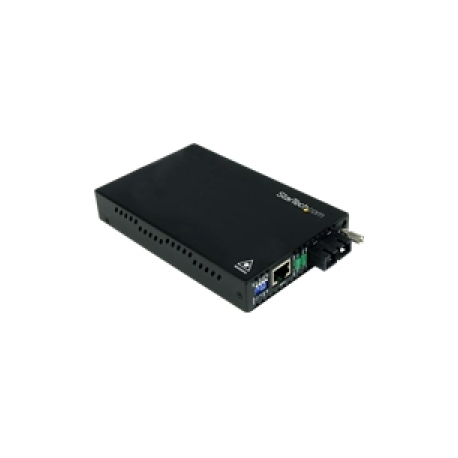StarTech.com 10 / 100 Mbps Multi Mode Fiber Media Converter SC - Up to 1.2 miles / 2km (ET90110SC2) - Fibre media converter - 100Mb LAN - 100Base-FX - RJ-45  /  SC multi-mode - up to 2 km - 1310 nm - for P / N: ETCHS2U, SVA12M2NEUA, SVA12M5NA - 0