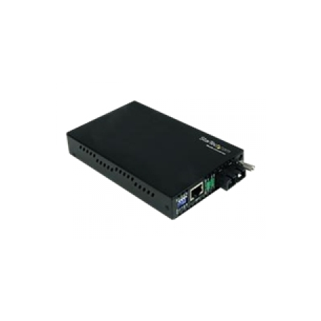 StarTech.com 10 / 100 Mbps Single Mode Fiber Media Converter SC - 18.6 miles / 30km over Single Mode SC Fiber (ET90110SM302) - Fibre media converter - 100Mb LAN - 100Base-FX - RJ-45 / SC single-mode - up to 30 km - 1310 nm - for P / N: ETCHS2U, SVA12M2NEUA, SVA12M5NA - 0