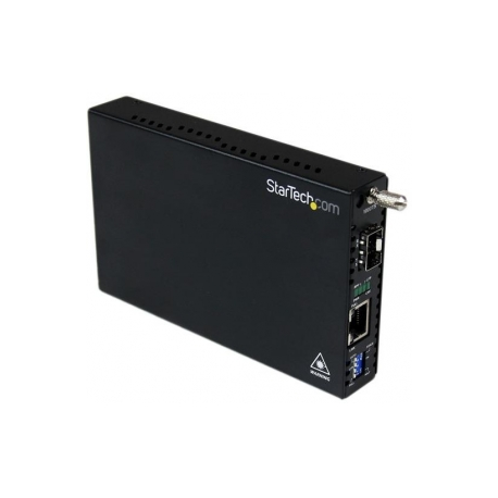 StarTech.com Gigabit Ethernet Fiber Media Converter with Open SFP Slot - Fiber to Ethernet Converter - Gigabit Ethernet Media Converter (ET91000SFP2) - Fibre media converter - GigE - 1000Base-SX, 100Base-LX, 1000Base-T - RJ-45  /  SFP (mini-GBIC) - for P / N: GLCSXMMRGDST, J4858C10PKST, J4858CST, SVA12M2NEUA, SVA12M5NA - 3