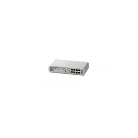 Allied Telesis CentreCOM AT-GS910 / 8 - Switch - 8 x 10 / 100 / 1000 - desktop - 1