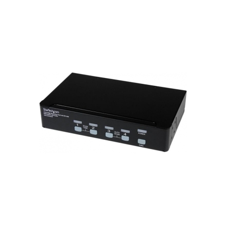 StarTech.com 4 Port High Resolution USB DVI Dual Link KVM Switch with Audio and USB 2.0 Hub (SV431DVIUAHR) - KVM  /  audio  /  USB switch - 4 x KVM  /  audio  /  USB - 1 local user - desktop - for P / N: DVID4N1USB10, DVID4N1USB15, DVID4N1USB6, SVA5N3NEUA, USBDVI4N1A10, USBDVI4N1A6 - 3