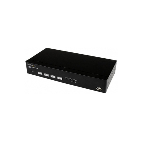 StarTech.com 4 Port Professional VGA USB KVM Switch with Hub - 1U Rack-mountable KVM Switch (SV431USB) - KVM switch - 4 x KVM port(s) - 1 local user - desktop - for P / N: SV431RACK, SVUSB2N1_10, SVUSB2N1_15, SVUSB2N1_6 - 4