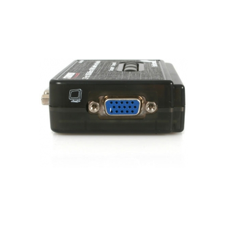 StarTech.com 2 Port USB VGA KVM Switch - Single VGA - Hot-key & Audio Support - 2048x1536 @60Hz KVM Switch - KVM Video Switch (SV211KUSB) - KVM / audio switch - 2 x KVM / audio - 1 local user - desktop - 3