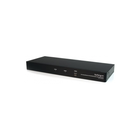 StarTech.com 2-Port Quad Monitor Dual-Link DVI USB KVM Switch with Audio & Hub (SV231QDVIUA) - KVM  /  audio  /  USB switch - 2 x KVM  /  audio  /  USB - 1 local user - desktop - for P / N: DVID4N1USB10, DVID4N1USB15, DVID4N1USB6, IM12D1500P, SVA12M2NEUA, SVA12M5NA - 2