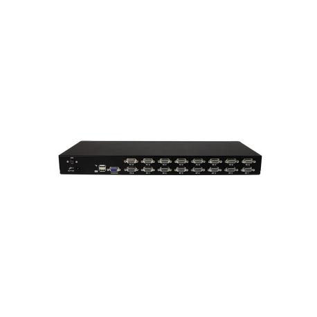 StarTech.com 16 Port 1U Rackmount USB KVM Switch with OSD (SV1631DUSBU) - KVM switch - 16 x KVM port(s) - 1 local user - desktop - for P / N: RK3236BKF, RK4236BKB, RKCONS1701, RKCONS17HD, RKCONS1901, RKCONS1908K, RKCONS1916K - 2