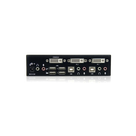 StarTech.com 2 Port DVI USB KVM Switch with Audio and USB 2.0 Hub (SV231DVIUA) - KVM / audio / USB switch - 2 x KVM / audio / USB - 1 local user - desktop - for P / N: IM12D1500P, SVA12M2NEUA, SVA12M5NA, USBDVI4N1A10, USBDVI4N1A6 - 4