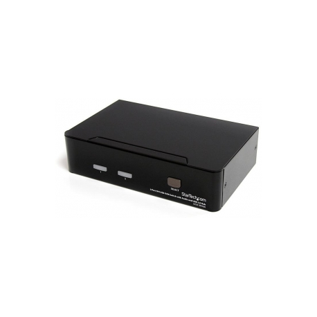 StarTech.com 2 Port DVI USB KVM Switch with Audio and USB 2.0 Hub (SV231DVIUA) - KVM / audio / USB switch - 2 x KVM / audio / USB - 1 local user - desktop - for P / N: IM12D1500P, SVA12M2NEUA, SVA12M5NA, USBDVI4N1A10, USBDVI4N1A6 - 8