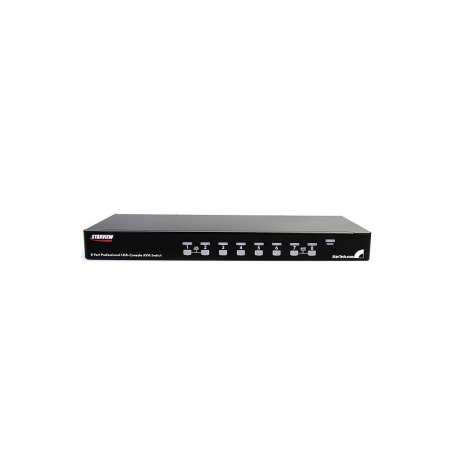 StarTech.com 8 Port 1U Rackmount USB KVM Switch Kit with OSD and Cables - Rack mount KVM - VGA KVM Switch - 8 Port KVM Switch (SV831DUSBUK) - KVM switch - 8 x KVM port(s) - 1 local user - rack-mountable - for P / N: RK3236BKF, RK4236BKB, RK4242BK24, RK4242BK30, RKCONS1701, RKCONS17HD, RKQMCAB12V2 - 1