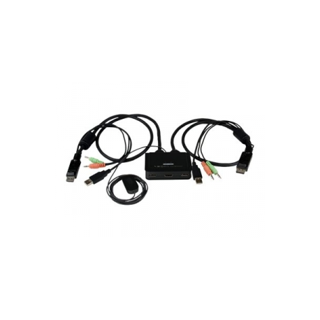 StarTech.com 2 Port USB HDMI Cable KVM Switch with Audio and Remote Switch - USB Powered KVM with HDMI - Dual Port HDMI KVM Switch (SV211HDUA) - KVM  /  audio switch - 2 x KVM  /  audio - 1 local user - desktop - 0