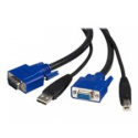 StarTech.com 10 ft 2-in-1 Universal USB KVM Cable - 10ft VGA KVM Cable - 10ft USB KVM Cable - 10ft KVM Switch Cable (SVUSB2N1_10) - Video  /  USB cable - HD-15 (VGA), USB Type B (M) to USB, HD-15 (VGA) - 3 m - for P / N: RKCOND17HD, SV231USBGB, SV231USBLC, SV431USB, SV431USBAE, SV431USBAEGB, SV431USBDDM