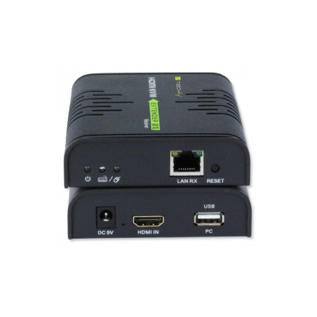 techly HDMI KVM Extender over Network Cable - Transmitter and receiver - KVM  /  audio extender - GigE - 10Base-T, 100Base-TX, 1000Base-T - up to 120 m - 0