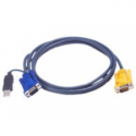 ATEN 2L-5202UP - Keyboard / video / mouse (KVM) cable - USB, HD-15 (VGA) (M) to HD-15 (VGA) (M) - 1.8 m