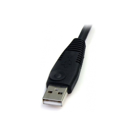 StarTech.com 6ft 4-in-1 USB DisplayPort® KVM Switch Cable w /  Audio & Microphone (DP4N1USB6) - Video  /  USB  /  audio cable - USB, stereo mini jack, DisplayPort (M) to USB, stereo mini jack, DisplayPort (M) - 1.8 m - molded - black - for P / N: SV231DPU, SV231DPUA - 2