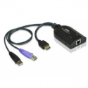 ATEN KA7168 - Keyboard / video / mouse (KVM) adapter - USB, HDMI (M) to RJ-45 (F)