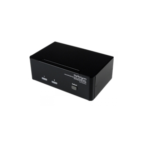StarTech.com 2 Port KVM Switch - DVI and VGA w / Audio and USB 2.0 Hub - Dual Monitor / Display / Screen KVM Switch - DVI VGA (SV231DDVDUA) - KVM / audio / USB switch - 2 x KVM / audio / USB - 1 local user - desktop - for P / N: IM12D1500P, SVA12M2NEUA, SVA12M5NA, USBDVI4N1A6, USBVGA4N1A10, USBVGA4N1A6 - 0