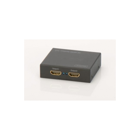 DIGITUS DS-46304 - Video / audio splitter - 2 x HDMI - desktop - 1