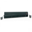 APC Basic Rack-Mount PDU - Power distribution strip (rack-mountable) - AC 208 / 230 V - input: IEC 60320 C20 - output connectors: 12 (IEC 60320 C13, IEC 60320 C19) - black - for P / N: SMTL1000RMI2UC, SMX1000C, SMX1500RM2UC, SMX1500RM2UCNC, SMX750C, SMX750CNC