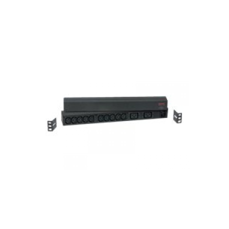 APC Basic Rack-Mount PDU - Power distribution strip (rack-mountable) - AC 208 / 230 V - input: IEC 60320 C20 - output connectors: 12 (IEC 60320 C13, IEC 60320 C19) - black - for P / N: SMTL1000RMI2UC, SMX1000C, SMX1500RM2UC, SMX1500RM2UCNC, SMX750C, SMX750CNC - 2