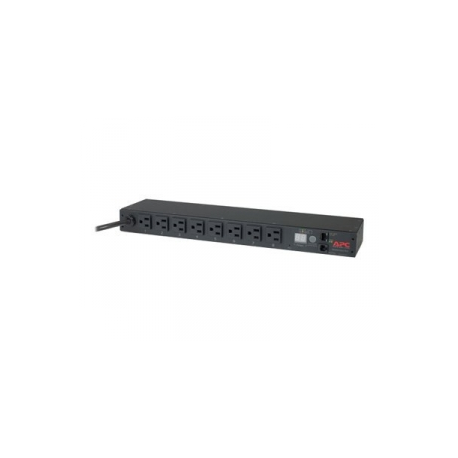 APC Metered Rack PDU - Power distribution strip (rack-mountable) - AC 120 V - Ethernet 10 / 100 - input: NEMA 5-15 - output connectors: 8 (NEMA 5-15) - 1U - 3.7 m cord - for P / N: AR3100, SU1000RM2U, SUA1000RM2U, SUA1000RM2U-TU, SUA3000 - 0