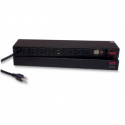 APC Switched Rack PDU - Power distribution strip (rack-mountable) - AC 120 V - Ethernet 10 / 100 - input: NEMA 5-15 - output connectors: 8 (NEMA 5-15) - 1U - 19" - black - for P / N: AR3100, SU3000RMNET-1EW, SUM3000RMXL2U, SUM3000RMXL2U-TU, SURTA3000XL, SURTA3000XL-TU