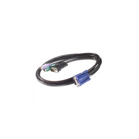 APC - Keyboard  /  video  /  mouse (KVM) cable - PS / 2, HD-15 (VGA) (M) to HD-15 (VGA) (M) - 91 cm - for P / N: AP5201, AP5202, AP5808, AP5816, KVM1116R - 0