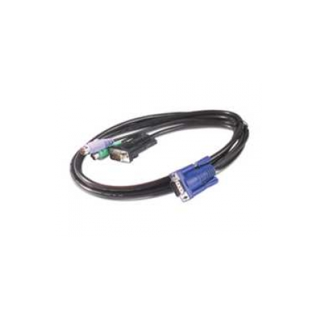 APC - Keyboard  /  video  /  mouse (KVM) cable - HD-15 (VGA) (M) to PS / 2, HD-15 (VGA) (M) - 1.83 m - for P / N: AP5201, AP5202, AP5808, AP5816, KVM1116R - 0