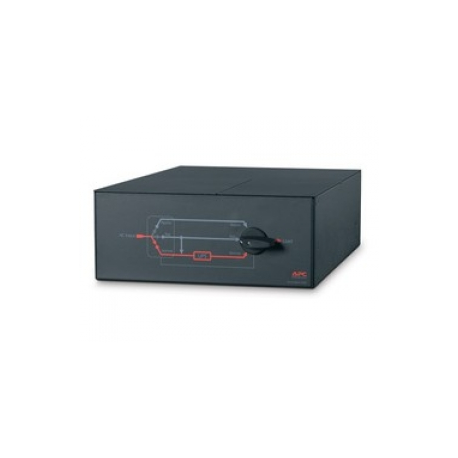 APC Service Bypass Panel - Bypass switch (rack-mountable) - AC 200 / 240 V - output connectors: 3 - 4U - 19" - black - for P / N: SRT10RMXLIX806, SYA8K16PX798, SYA8K16PXRX798, SYA8K8PX798, SYA8K8RMPNX424 - 0
