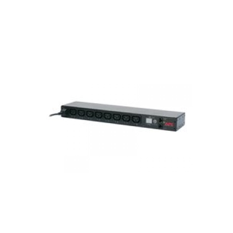 APC Switched Rack PDU AP7920B - Power distribution strip - AC 200 / 208 / 230 V - 2300 VA - Ethernet - input: IEC 60320 C14 - output connectors: 8 (IEC 60320 C13) - 1U - 19" - black - for P / N: SMTL1000RMI2UC, SMX1000C, SMX1500RM2UC, SMX1500RM2UCNC, SMX750C, SMX750CNC - 0