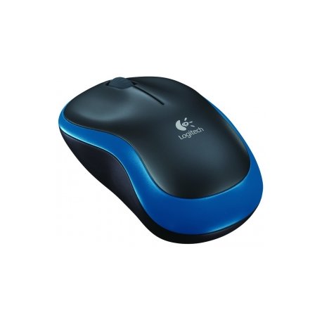 Logitech M185 - Mouse - optical - wireless - 2.4 GHz - USB wireless receiver - blue - 2