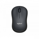 Logitech M220 Silent - Mouse - optical - 3 buttons - wireless - 2.4 GHz - USB wireless receiver - charcoal