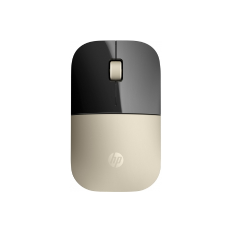 HP Z3700 - Mouse - blue LED - wireless - 2.4 GHz - USB wireless receiver - gold - for OMEN Obelisk by HP 875; HP 15, 27; ENVY x360; Pavilion Gaming 15, 690, TG01; Spectre x360 - 1
