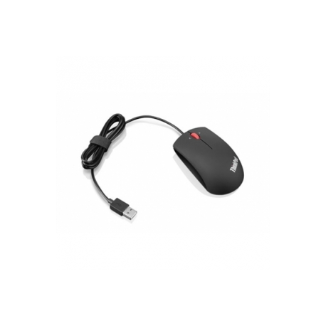 Lenovo ThinkPad Precision USB Mouse - Mouse - right and left-handed - optical - 3 buttons - wired - USB - midnight black - retail - for ThinkCentre M71X; ThinkPad P71; ThinkStation P320; V110-15; V310; V320-17; V410; V510-14 - 0