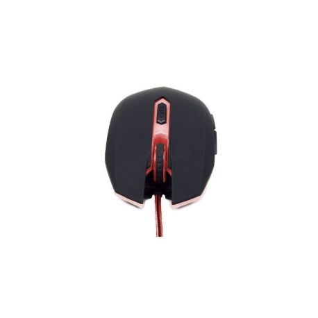 Gembird MUSG-001 - Mouse - right and left-handed - optical - 6 buttons - wired - USB - red - 0