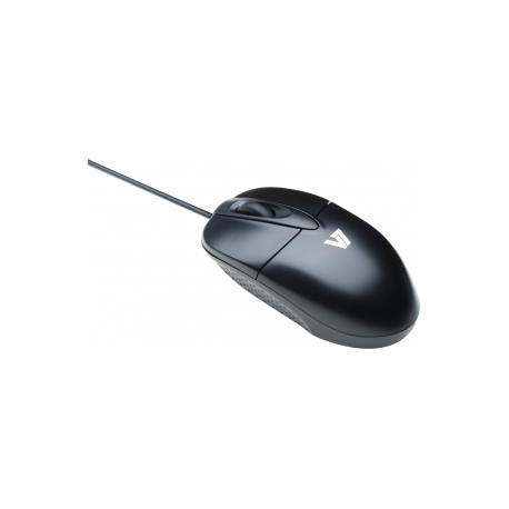 V7 M30P10-7E - Mouse - optical - 3 buttons - wired - USB - black, silver - 2