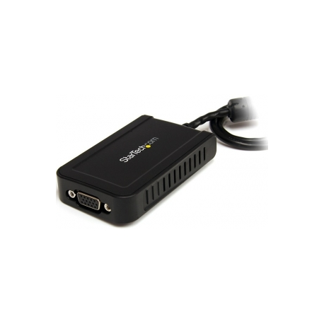 StarTech.com USB to VGA Adapter - 1920x1200 - External Video & Graphics Card - Dual Monitor Display Adapter - Supports Windows (USB2VGAE3) - USB  /  VGA adapter - TAA Compliant - USB (M) to HD-15 (VGA) (F) - USB 2.0 - 50 cm - 1920 x 1200 (WUXGA) support - grey - for P / N: MXT101MM - 1