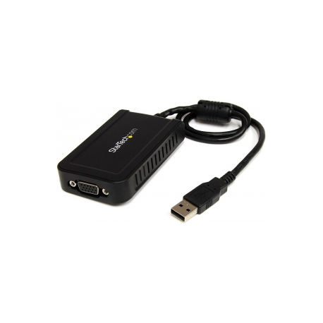 StarTech.com USB to VGA Adapter - 1920x1200 - External Video & Graphics Card - Dual Monitor Display Adapter - Supports Windows (USB2VGAE3) - USB  /  VGA adapter - TAA Compliant - USB (M) to HD-15 (VGA) (F) - USB 2.0 - 50 cm - 1920 x 1200 (WUXGA) support - grey - for P / N: MXT101MM - 5