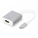 DIGITUS - External video adapter - USB-C - HDMI - aluminium